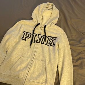 PINK full zip hoodie